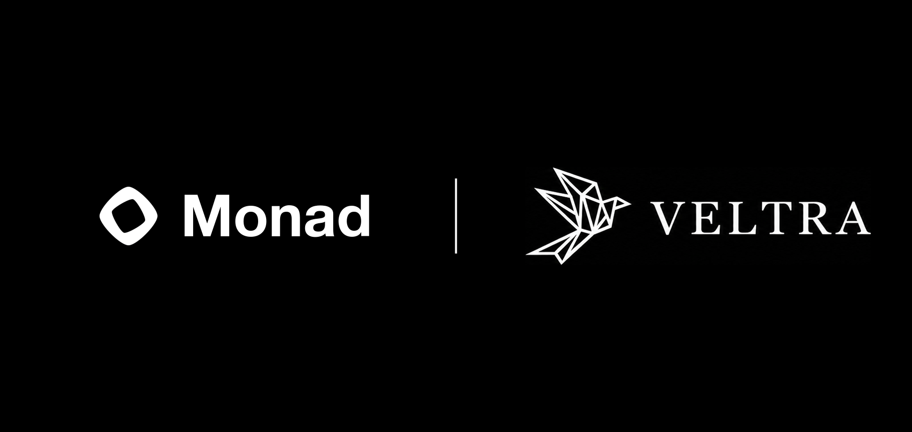 Monad and Veltra logos — Monad wallet trade history API is live on Veltra