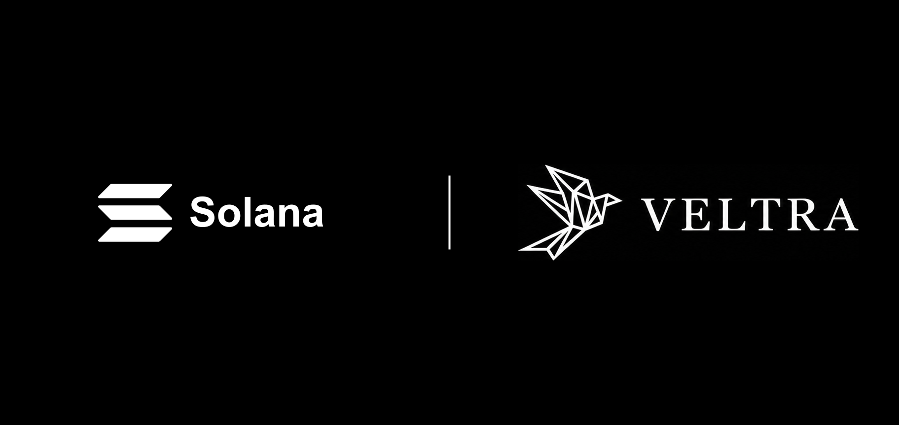 Solana and Veltra logos — Solana wallet trade history API is live on Veltra